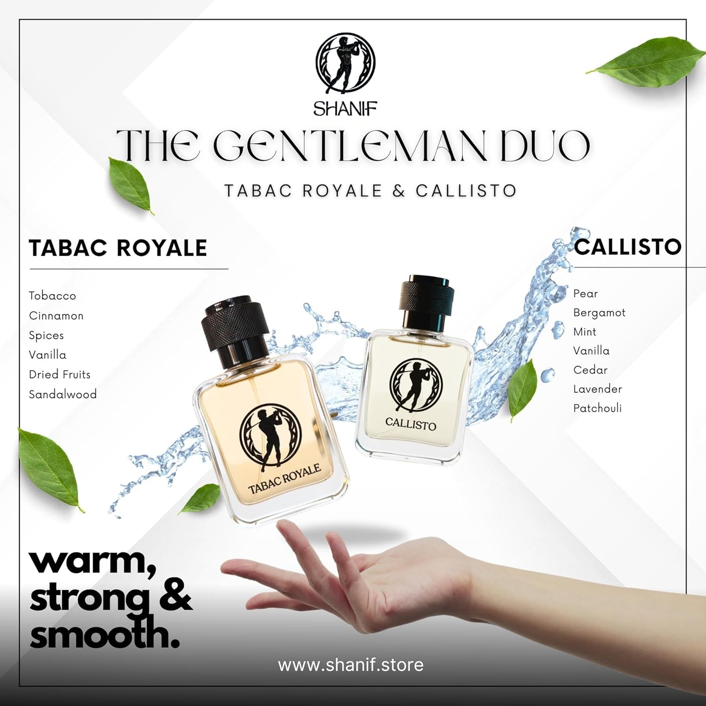 ShaniF Gentleman's Duo Luxury Extrait De Parfum Set for Men